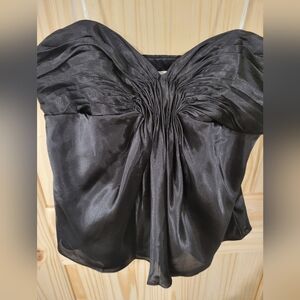 Laundry By Shelli Segal Elegant Black Strapless Blouse